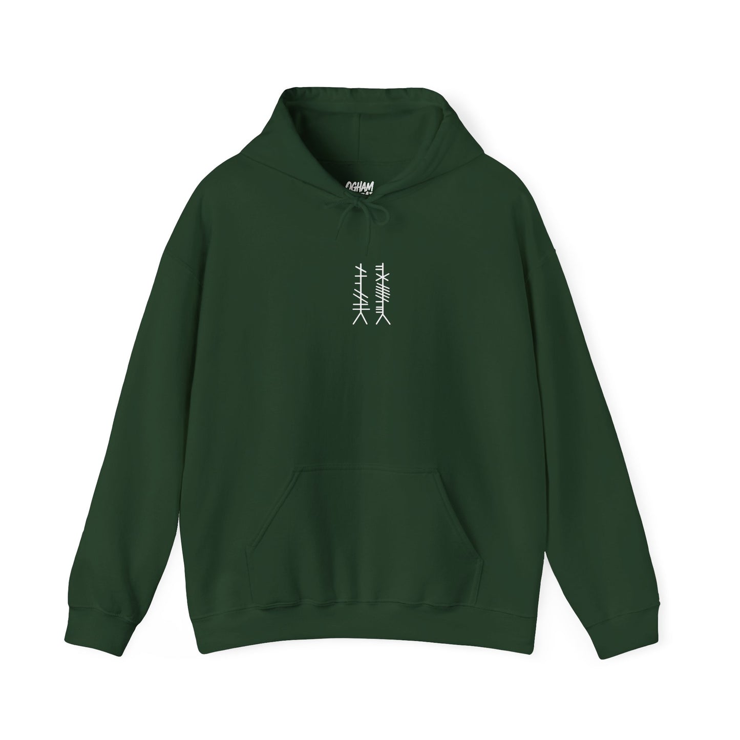 Ogham Thread Casual Hoodie — Streetwear Graphic