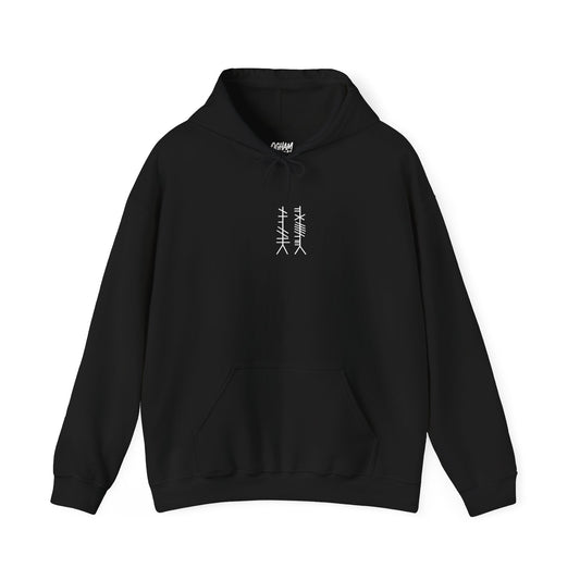 Ogham Thread Casual Hoodie — Streetwear Graphic