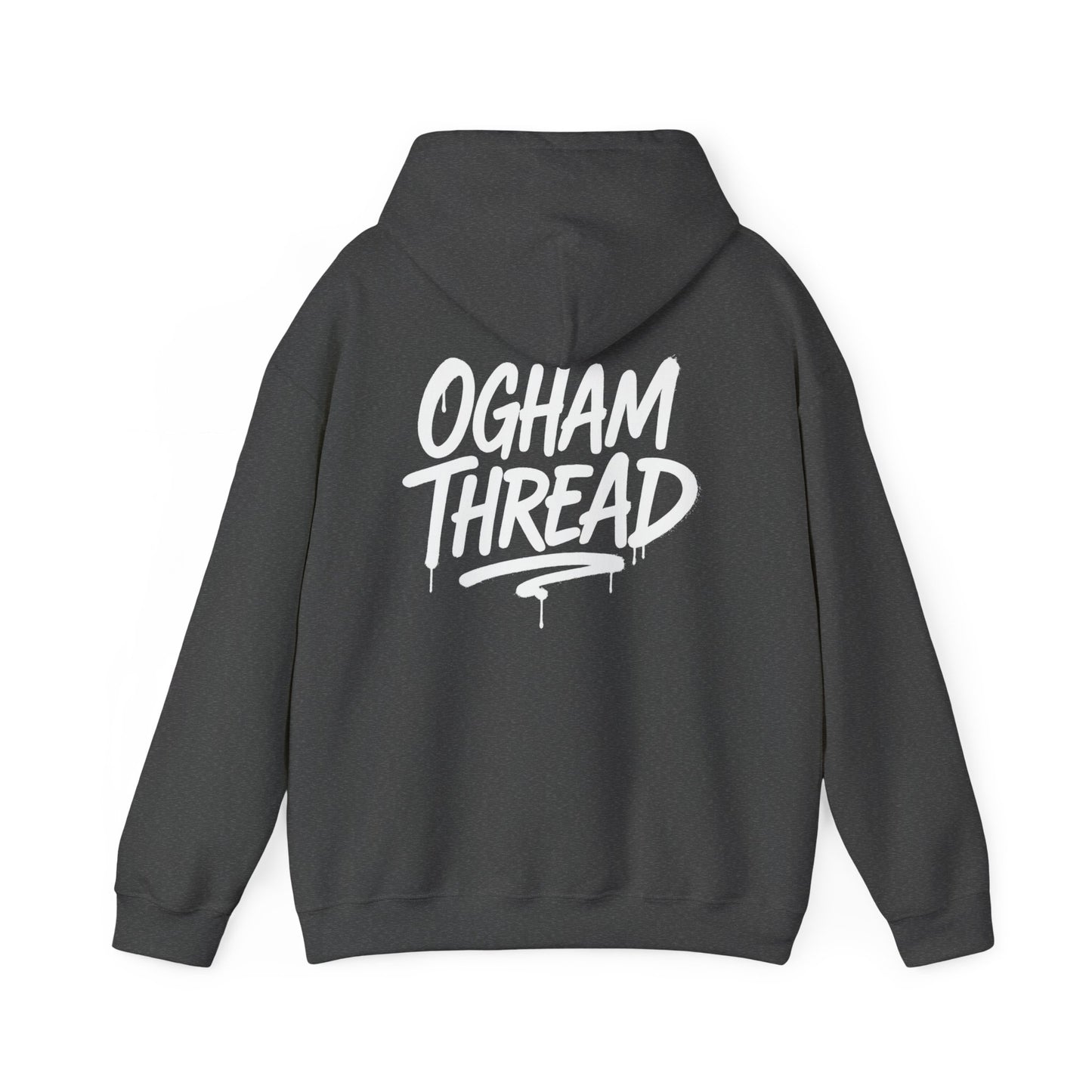Ogham Thread Casual Hoodie — Streetwear Graphic