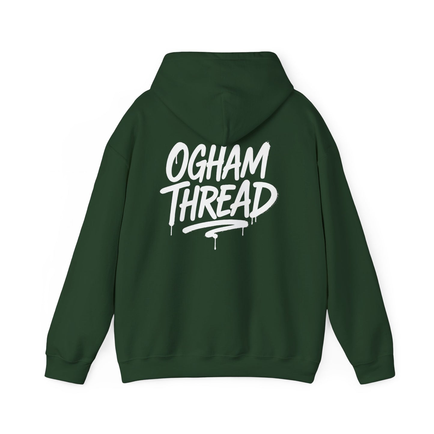 Ogham Thread Casual Hoodie — Streetwear Graphic