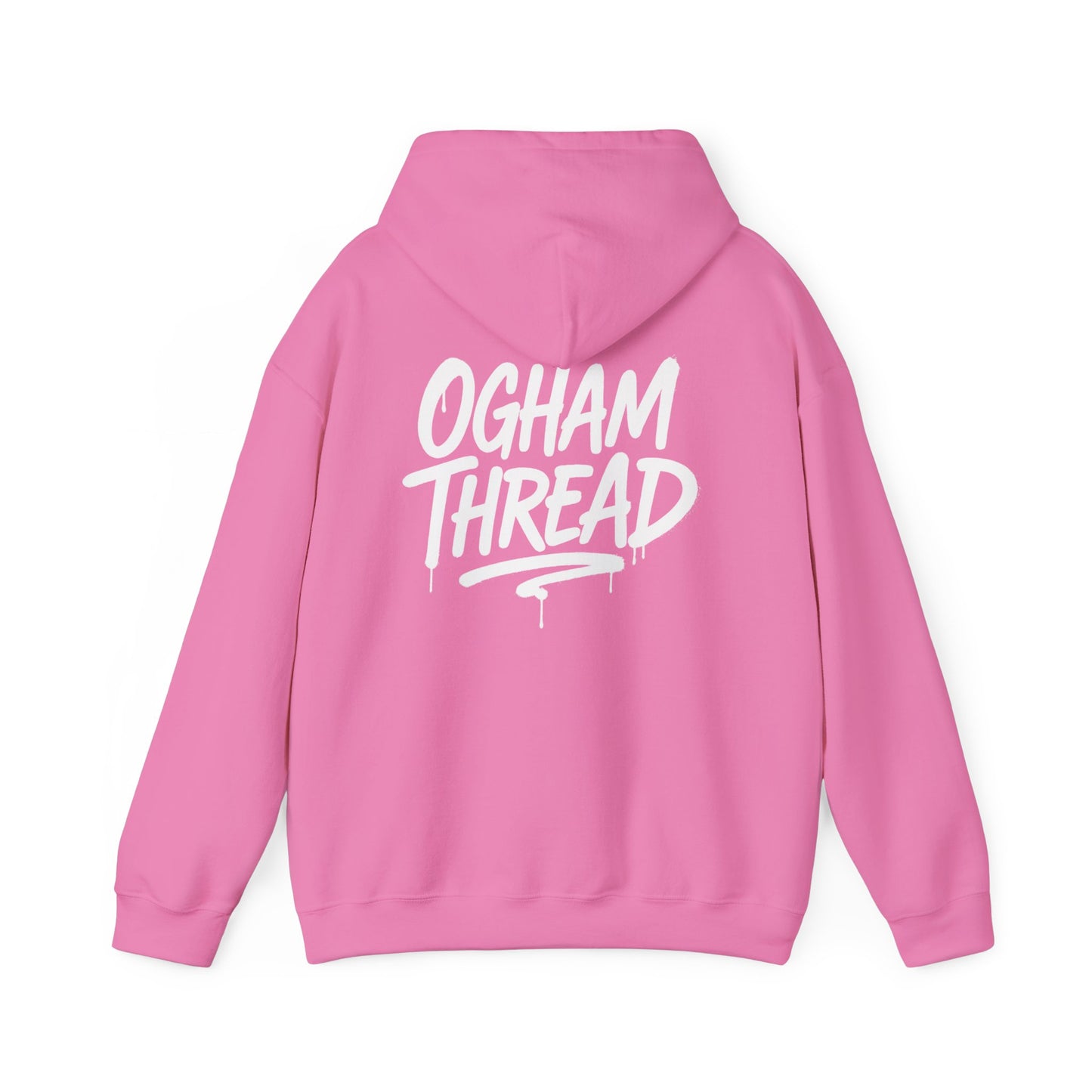 Ogham Thread Casual Hoodie — Streetwear Graphic