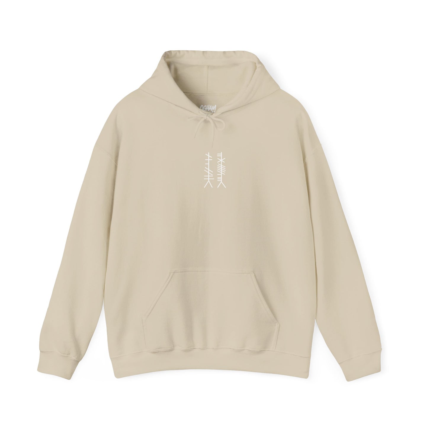 Ogham Thread Casual Hoodie — Streetwear Graphic