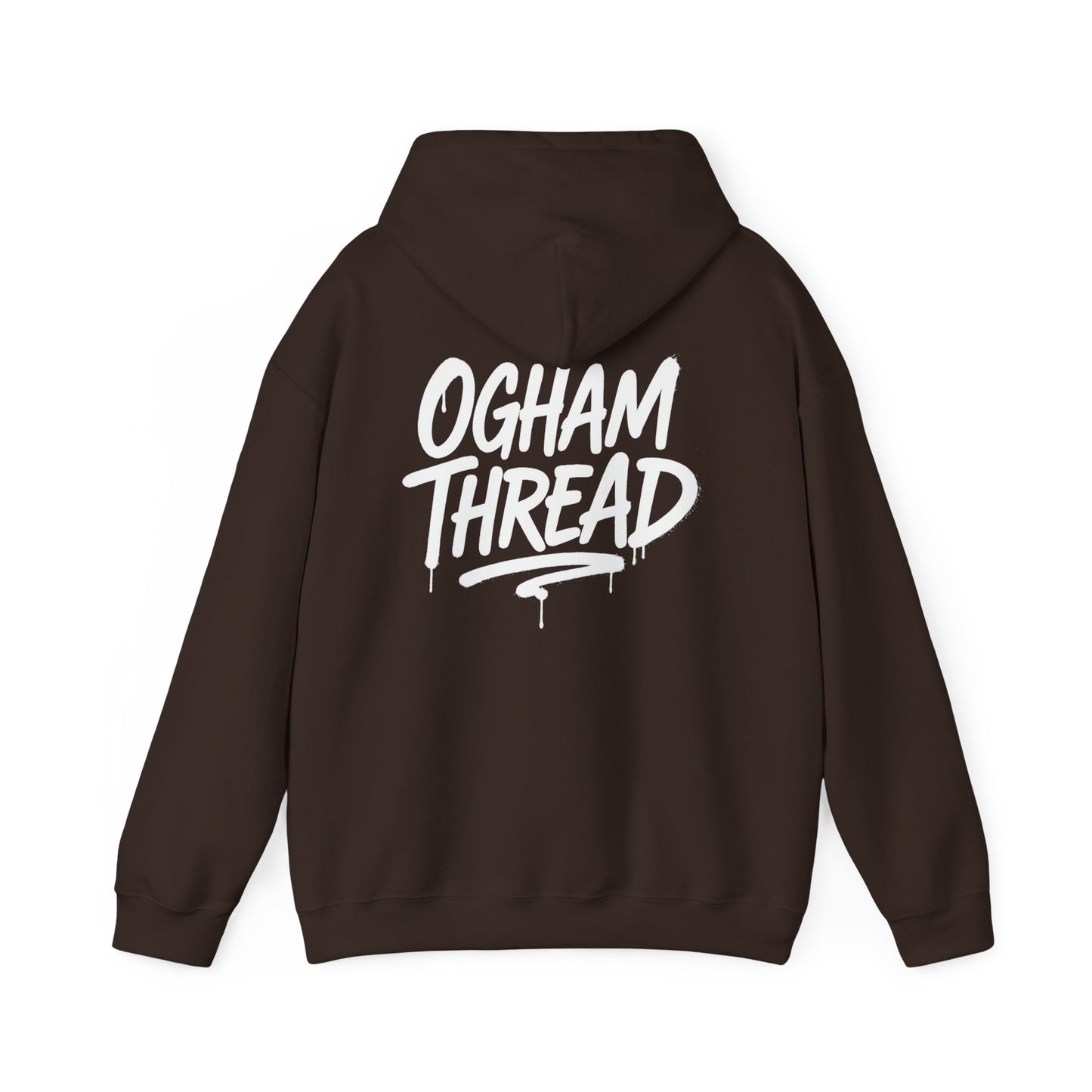 Ogham Thread Casual Hoodie — Streetwear Graphic