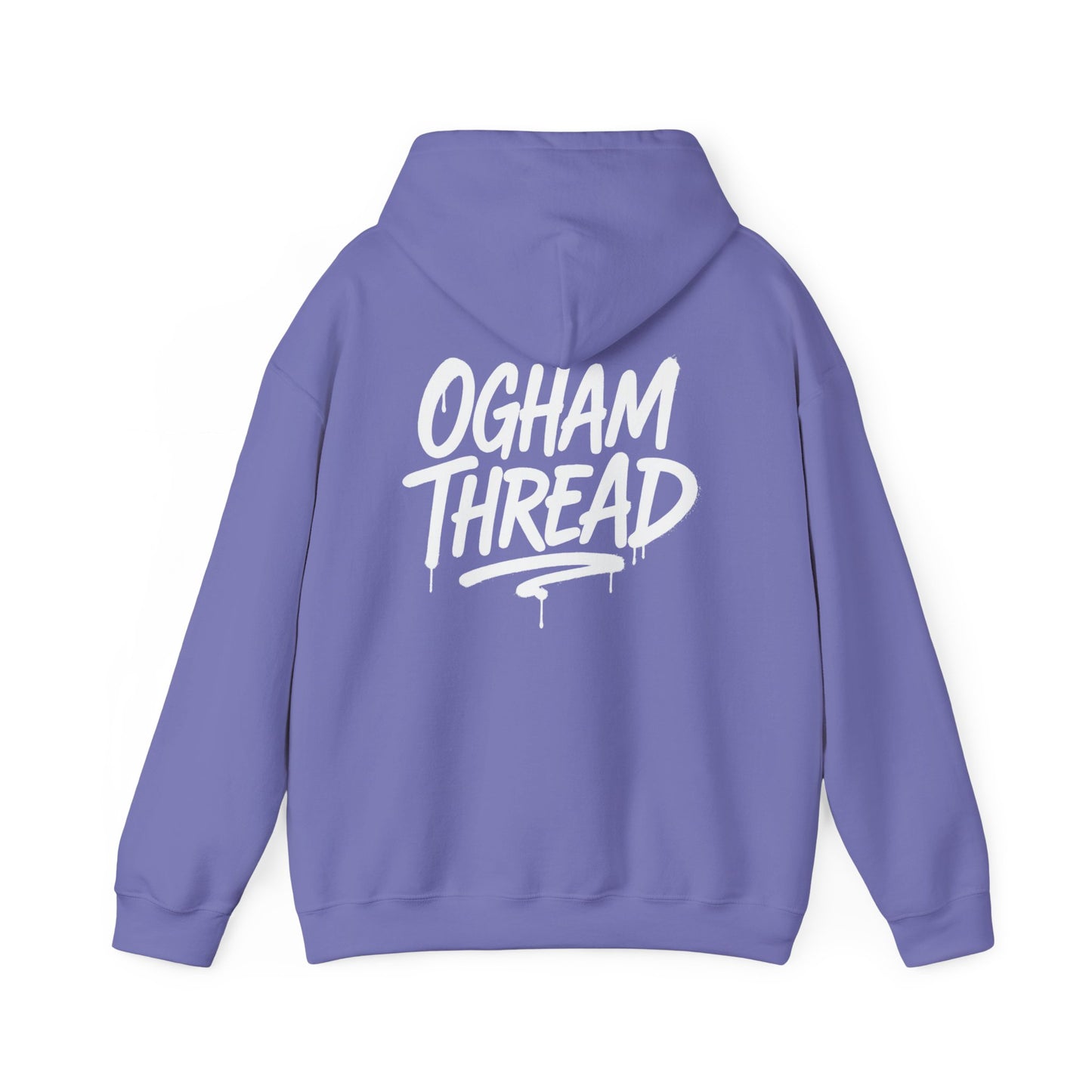 Ogham Thread Casual Hoodie — Streetwear Graphic