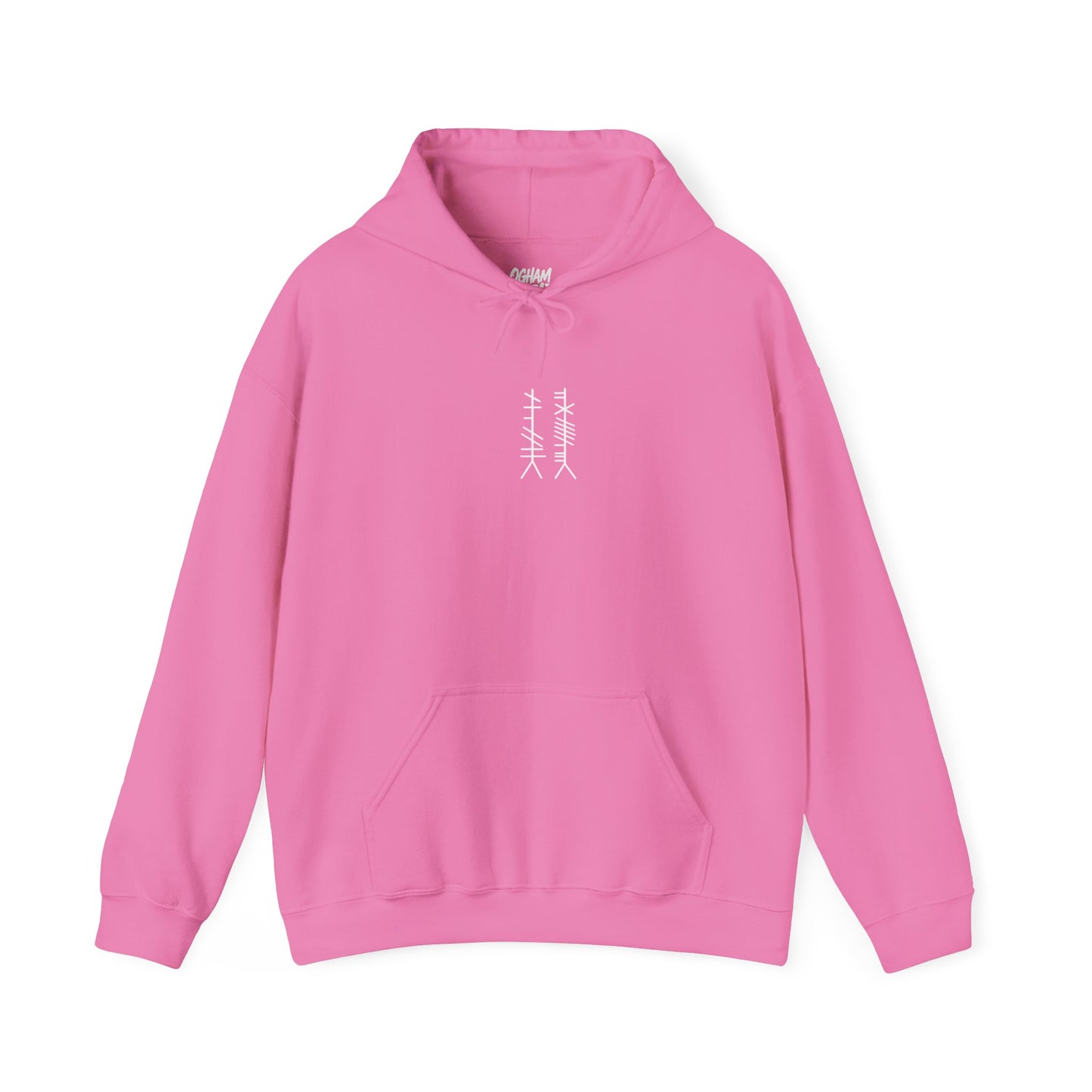 Ogham Thread Casual Hoodie — Streetwear Graphic