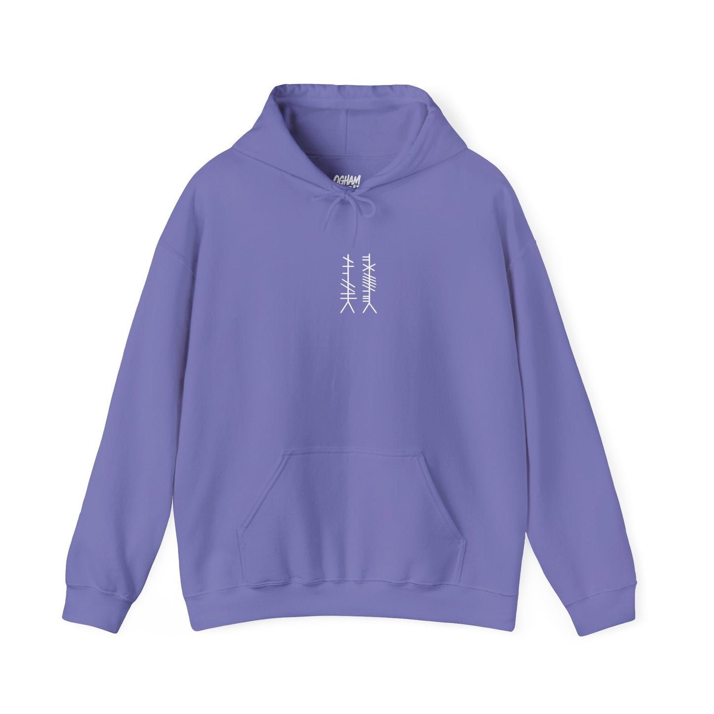 Ogham Thread Casual Hoodie — Streetwear Graphic