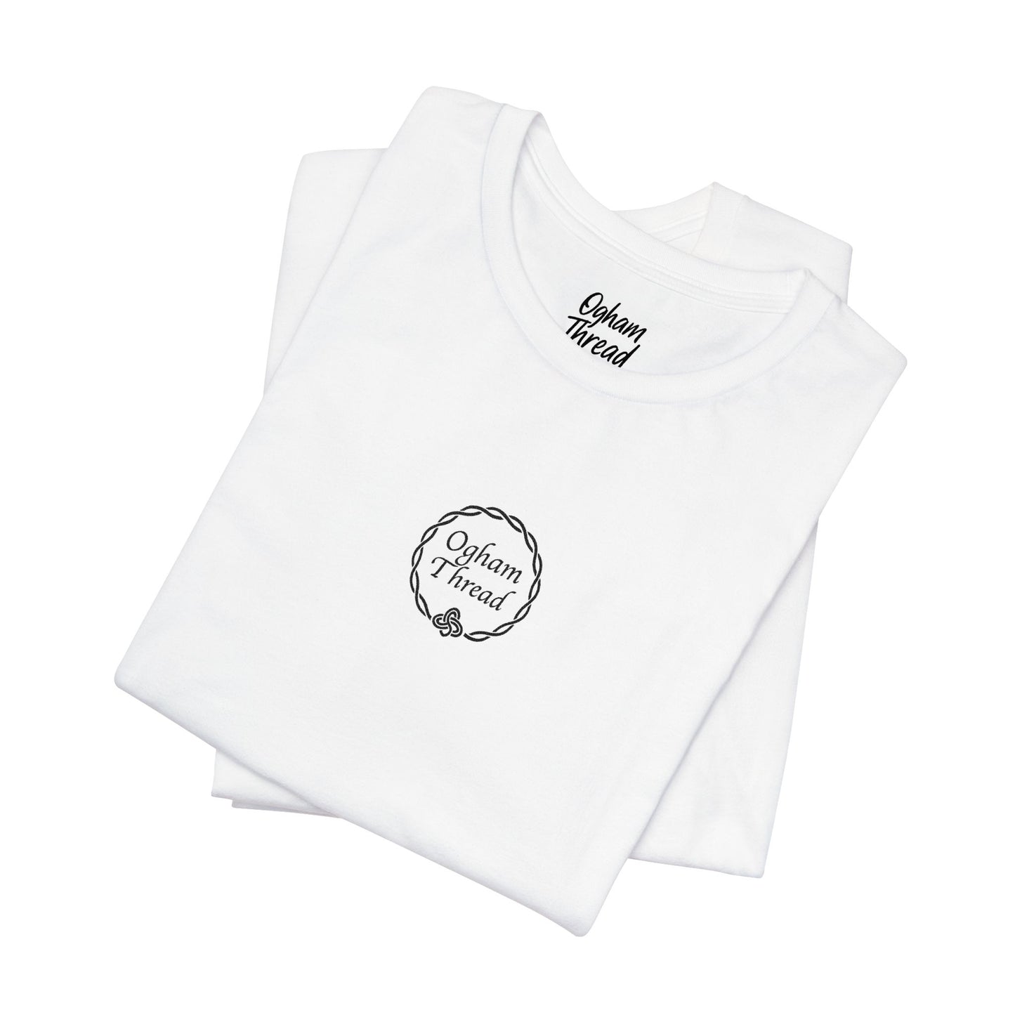 Ogham Thread Embroidered Patch Signature Tee