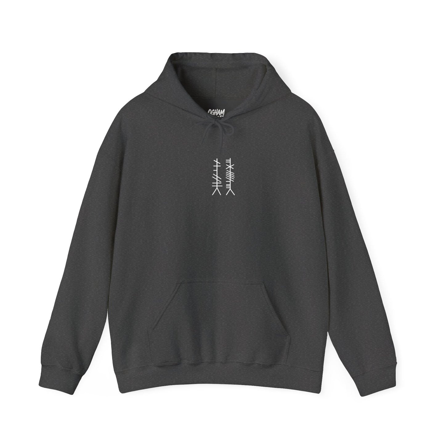 Ogham Thread Casual Hoodie — Streetwear Graphic